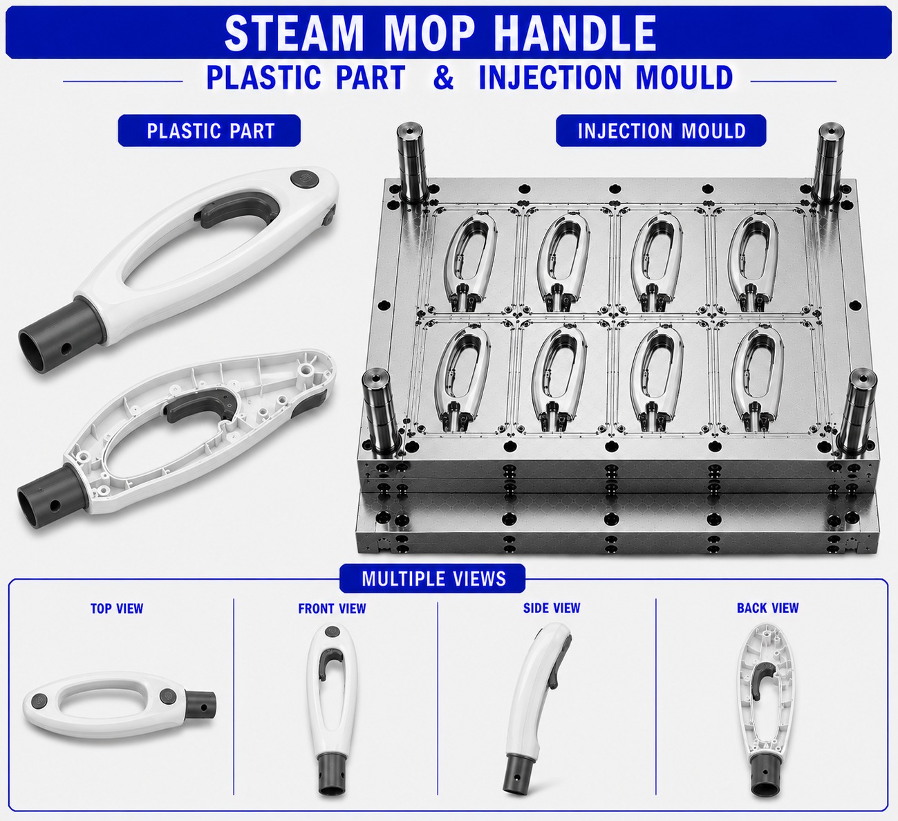 Steam Mop Plastic Handle Mould and Moulding Service